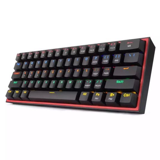 Buy Redragon K617-R Fizz Rainbow Blue Switch 60% Mechanical Gaming Keyboard - Black from Vmart in Pakistan