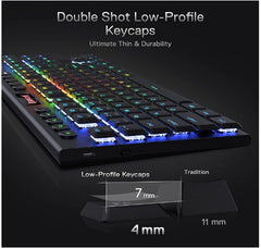 Buy Redragon K621 Horus TKL Wired RGB Mechanical Keyboard - White from Vmart in Pakistan