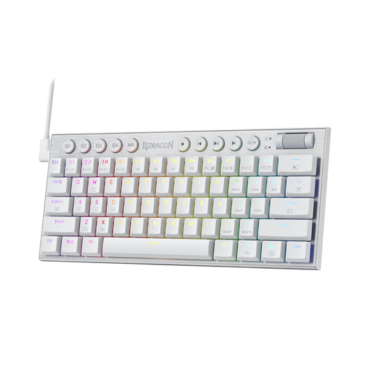 Buy Redragon K632-RGB 60% Wired Mechanical Keyboard With Macro Keys White from Vmart in Pakistan