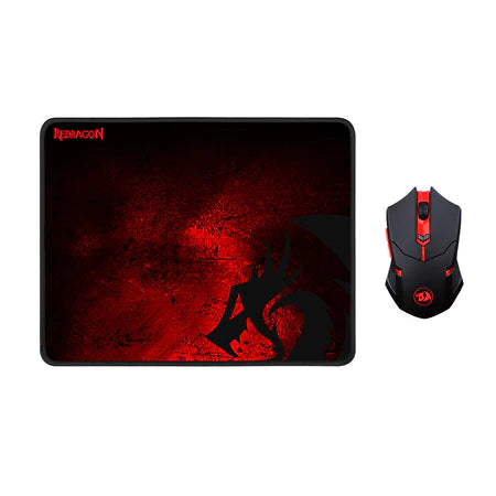 Buy Redragon M601-WL-BA Wireless Gaming Mouse and Mouse Pad Combo from Vmart in Pakistan