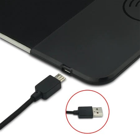 Buy Redragon P025 Qi 10w Fast Wireless Charging RGB Backlit Mouse Pad from Vmart in Pakistan