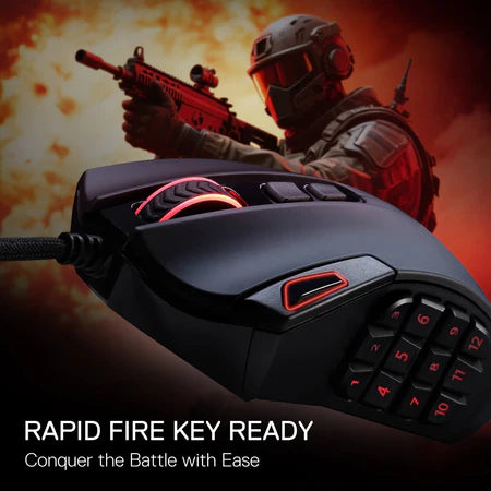 Buy Redragon Azzinoth M921 RGB MMO Gaming Mouse w/18 Programmable Buttons from Vmart in Pakistan