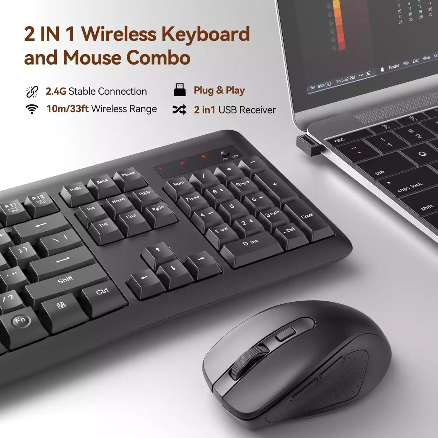 Buy Redragon BS-7367-B Wireless Keyboard and Mouse Combo from Vmart in Pakistan