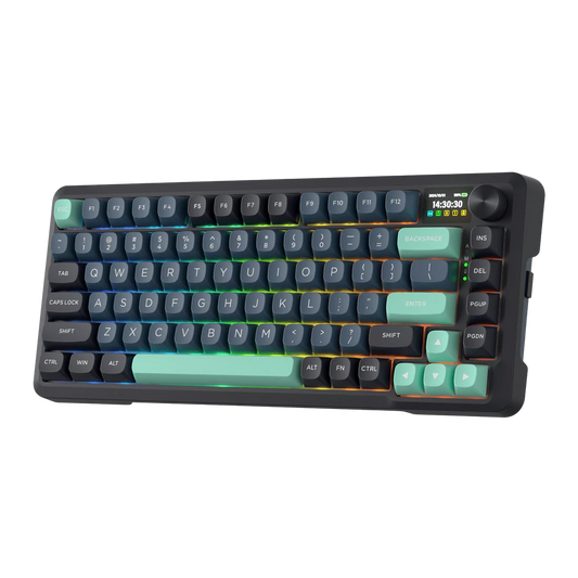 Buy Redragon Behemoth K724 Pro 75% Mechanical Keyboard Black & Green Vmart in Pakistan