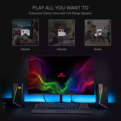Buy Redragon GS520 RGB Desktop Speakers Black from Vmart in Pakistan