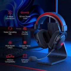 Buy Redragon H510 Pro 3-Mode RGB Gaming Headset from Vmart in Pakistan