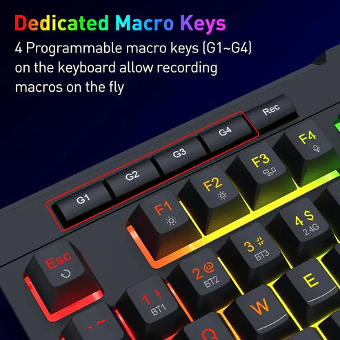Buy Redragon K525 Shiva Pro Wireless 26 keys Anti-Ghosting Membrane Gaming Keyboard from Vmart in Pakistan