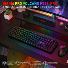 Buy Redragon K526 Pro RGB Wireless Membrane Gaming Keyboard Vmart in Pakistan