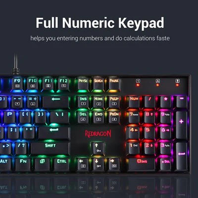 Buy Redragon K551 RGB-1 Mitra Wired Mechanical Keyboard from Vmart in Pakistan