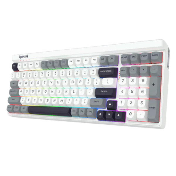 Buy Redragon K656 Garen Pro 3-Mode Wireless RGB Gaming Keyboard MoonDust Gray from Vmart in Pakistan