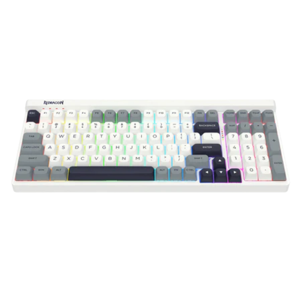 Buy Redragon K656 Garen Pro 3-Mode Wireless RGB Gaming Keyboard MoonDust Gray from Vmart in Pakistan