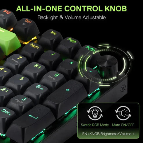 Buy Redragon K740 Dharma Wired Mechanical Keyboard with Linear Dragon Chant Switch from Vmart in Pakistan