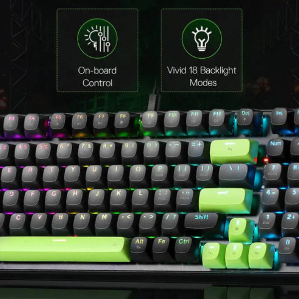 Buy Redragon K740 Dharma Wired Mechanical Keyboard with Linear Dragon Chant Switch from Vmart in Pakistan