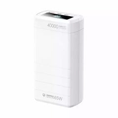 Buy Remax RPP-310 Dinba Series 65W PD+QC Fast Charging Power Bank 40000mAh - White from Vmart in Pakistan