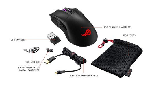 Buy Asus Rog Gladius II Wireless Gaming Mouse from Vmart in Pakistan