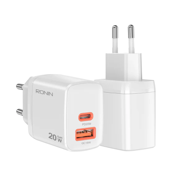 Buy Ronin R-6025 Catalyst PD 20W + QC 18W Super VOOC Fast Charger from Vmart in Pakistan