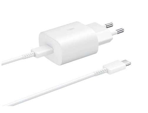 Buy Samsung 25W Travel Adapter 2 Pin with C to C Cable - White from Vmart in Pakistan
