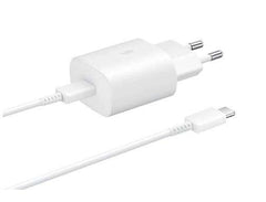 Buy Samsung 25W Travel Adapter 2 Pin with C to C Cable - White from Vmart in Pakistan