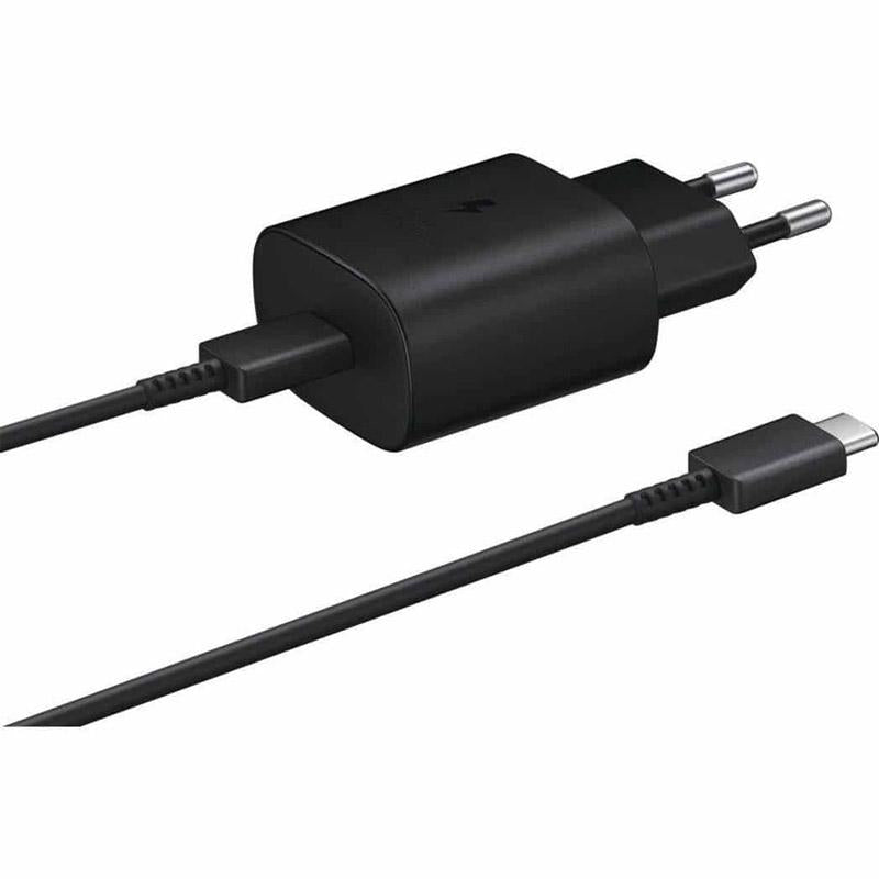 Buy Samsung 25W Travel Adapter 2 Pin with C to C Cable - Black from Vmart in Pakistan