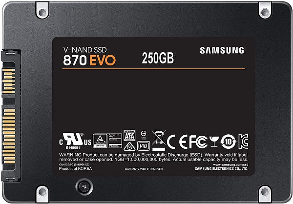 Buy Samsung 870 EVO SATA SSD 250GB from Vmart in Pakistan