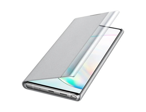 Buy Samsung Galaxy Note 10+ Clear View Cover - Silver from Vmart in Pakistan