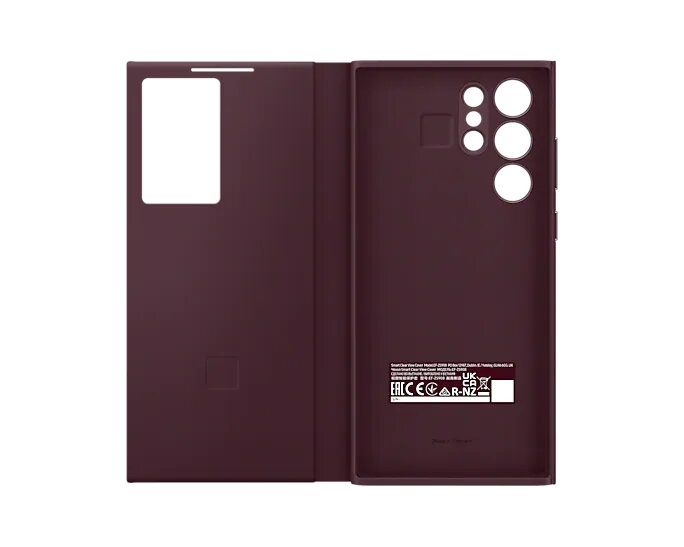Buy Samsung Galaxy S22 Ultra Smart Clear View Cover - Burgundy from Vmart in Pakistan