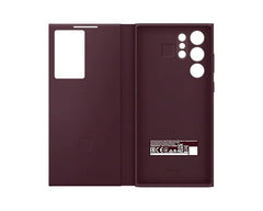 Buy Samsung Galaxy S22 Ultra Smart Clear View Cover - Burgundy from Vmart in Pakistan