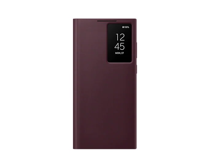 Buy Samsung Galaxy S22 Ultra Smart Clear View Cover - Burgundy from Vmart in Pakistan