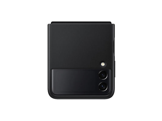 Buy Samsung Galaxy Z Flip3 5G Leather Cover - Black from Vmart in Pakistan