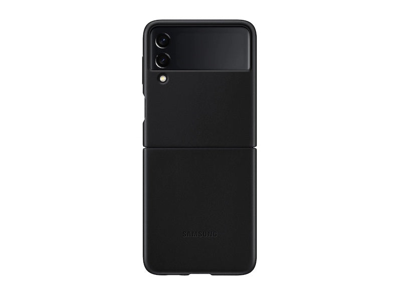 Buy Samsung Galaxy Z Flip3 5G Leather Cover - Black from Vmart in Pakistan