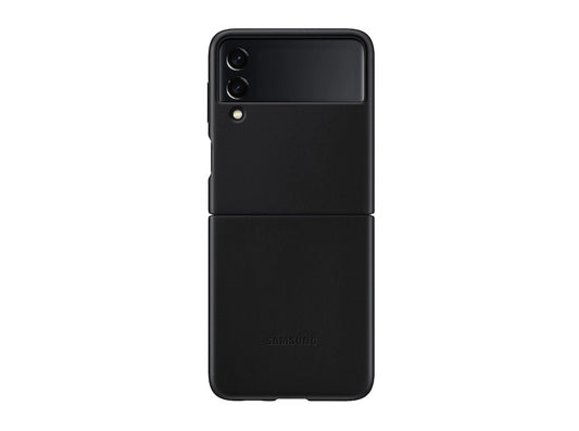 Buy Samsung Galaxy Z Flip3 5G Leather Cover - Black from Vmart in Pakistan