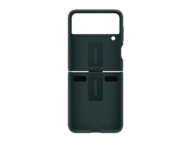 Buy Samsung Galaxy Z Flip3 5G Silicone Cover with Ring - Green from Vmart in Pakistan