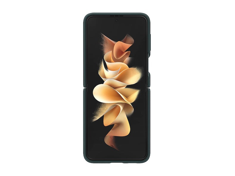 Buy Samsung Galaxy Z Flip3 5G Silicone Cover with Ring - Green from Vmart in Pakistan