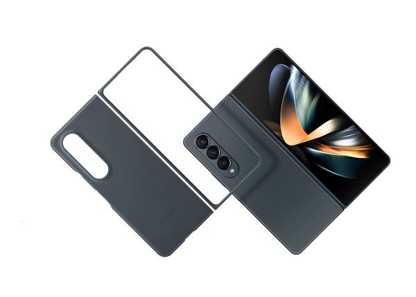 Buy Samsung Galaxy Z Fold 4 Leather Cover - Graygreen from Vmart in Pakistan