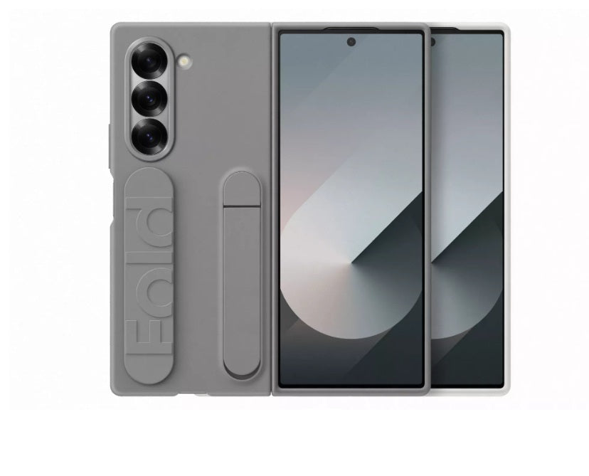 Buy Samsung Silicone Grip Case with Stand for Galaxy Z Fold 6 Grey from Vmart in Pakistan