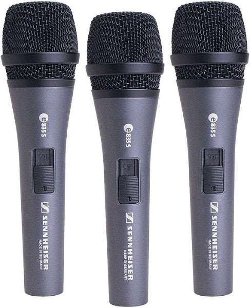 Buy Sennheiser E 835-S Live Vocal Microphone with On Off Switch 3-Pack Black from Vmart in Pakistan