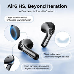 Buy Soundpeats Air6 HS Semi-In-Ear Wireless Earbuds Vmart in Pakistan