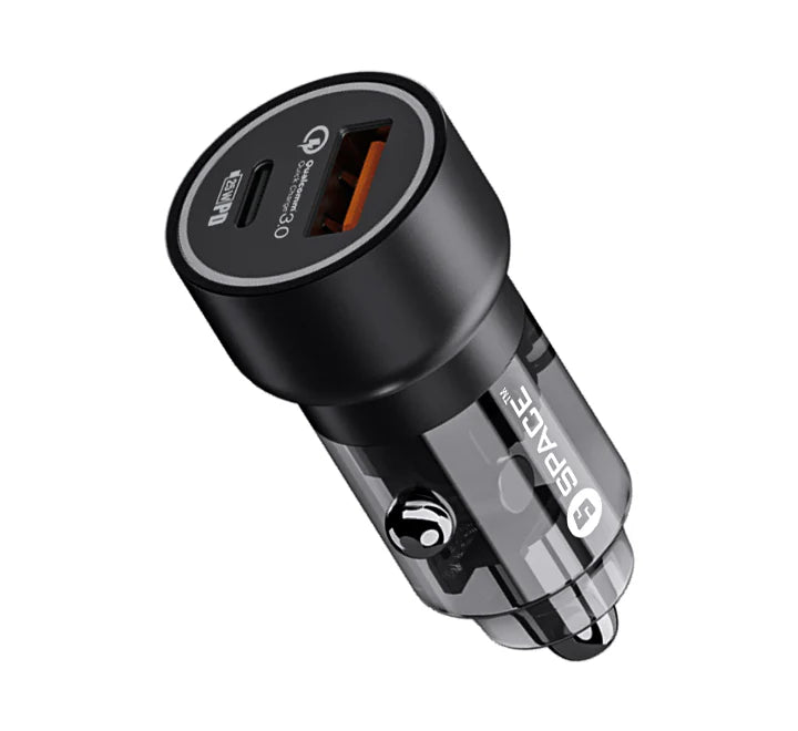 Buy Space CC-180 PD+Quick Charge 3.0 Car Charger from Vmart in Pakistan