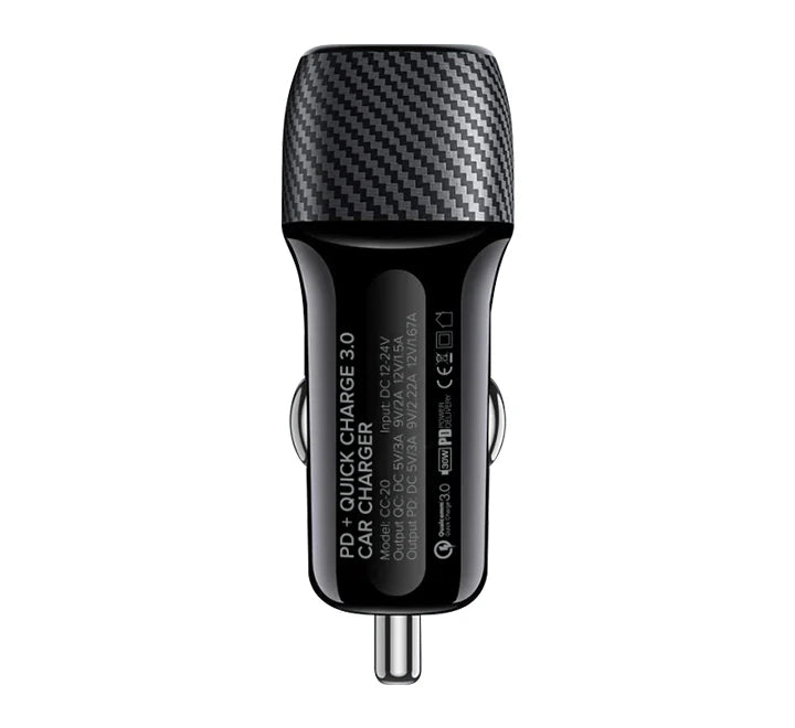 Buy Space CC-20 PD+Quick Charge 3.0 Car Charger from Vmart in Pakistan