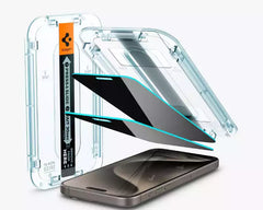 Buy Spigen GLAS.tR EZ Fit Privacy iPhone 15 Pro Max Screen Protector 2 Pack from Vmart in Pakistan