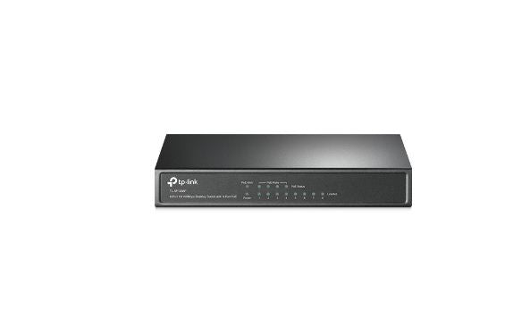 Buy TP-Link TL-SF1008P 8-Ports 10/100Mbps Desktop Switch With 4-Port PoE from Vmart in Pakistan