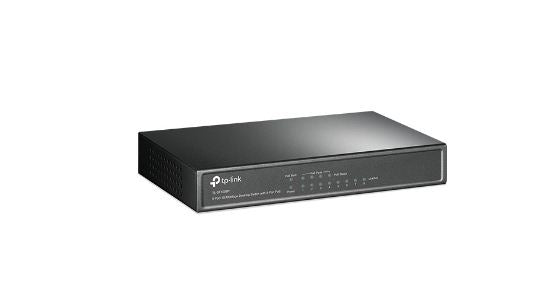 Buy TP-Link TL-SF1008P 8-Ports 10/100Mbps Desktop Switch With 4-Port PoE from Vmart in Pakistan