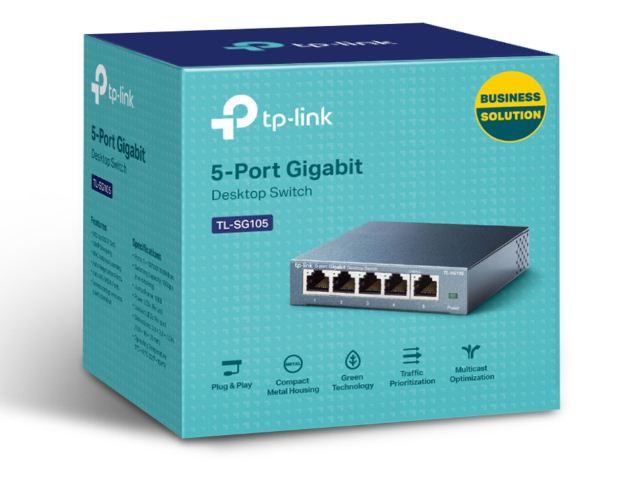 Buy TP-Link TL-SG105 - 5-Port 10/100/1000Mbps Desktop Switch from Vmart in Pakistan