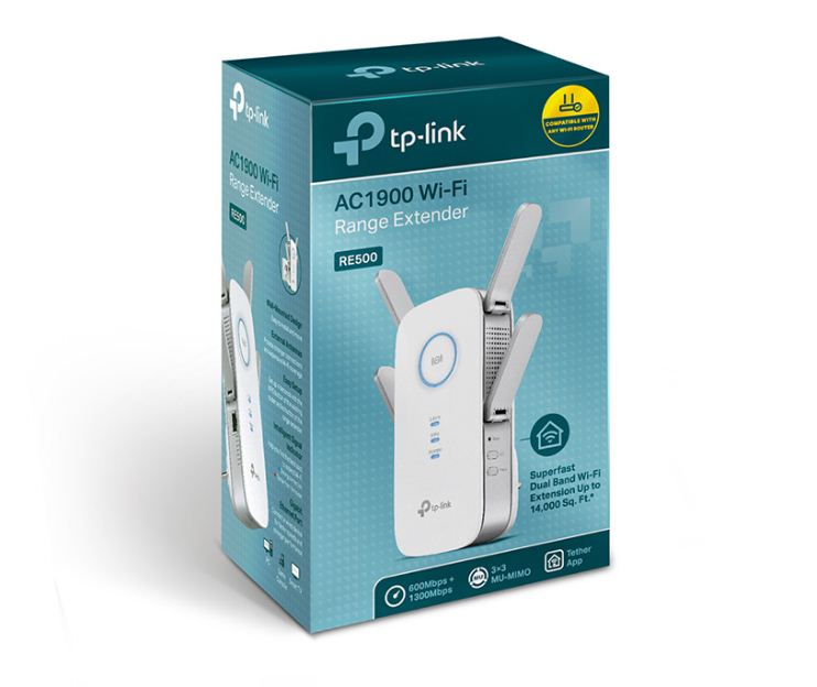 Buy TP-Link RE500 - AC1900 WIFI Range Extender from Vmart in Pakistan
