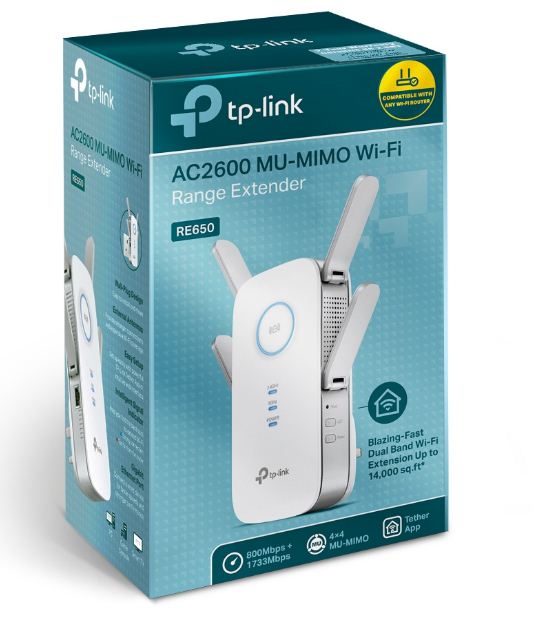 Buy TP-Link RE650 AC2600 Wi-Fi Range Extender from Vmart in Pakistan