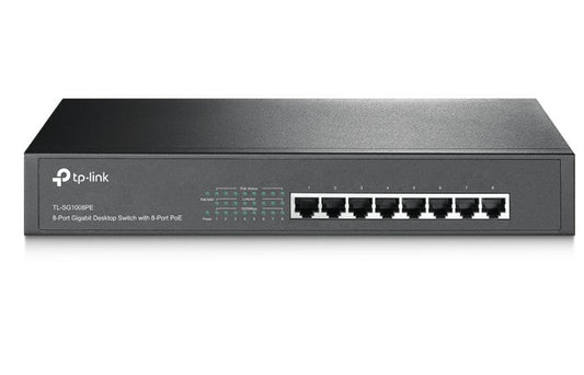 Buy TP-Link TL-SG1008PE 8-Port Gigabit Desktop/Rackmount Switch With 8-Port PoE from Vmart in Pakistan