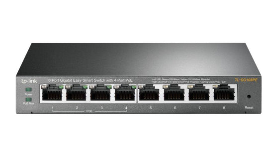 Buy TP-Link SG108PE 8-Port Gigabit Easy Smart Switch from Vmart in Pakistan