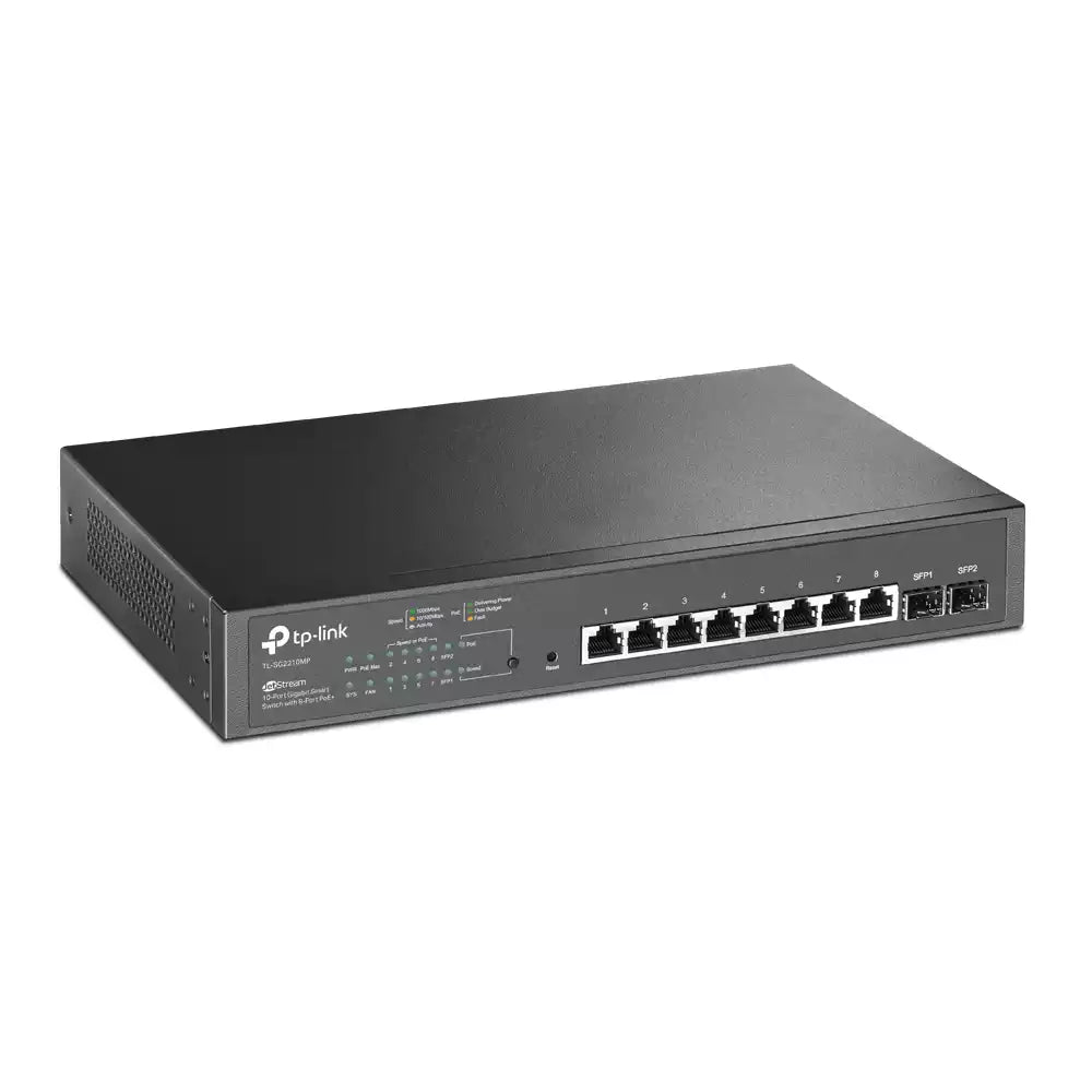 Buy TP-Link TL-SG2210MP JetStream 10-Port Gigabit Smart Switch with 8-Port PoE+ from Vmart in Pakistan