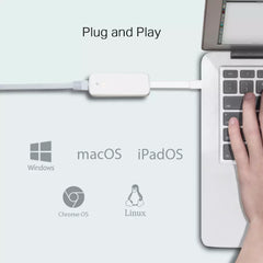 Buy TP-Link UE300C USB Type-C to RJ45 Gigabit Ethernet Network Adapter from Vmart in Pakistan