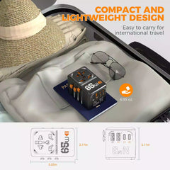 Buy Tessan TS-WTA03 65W Universal Travel Adapter from Vmart in Pakistan
